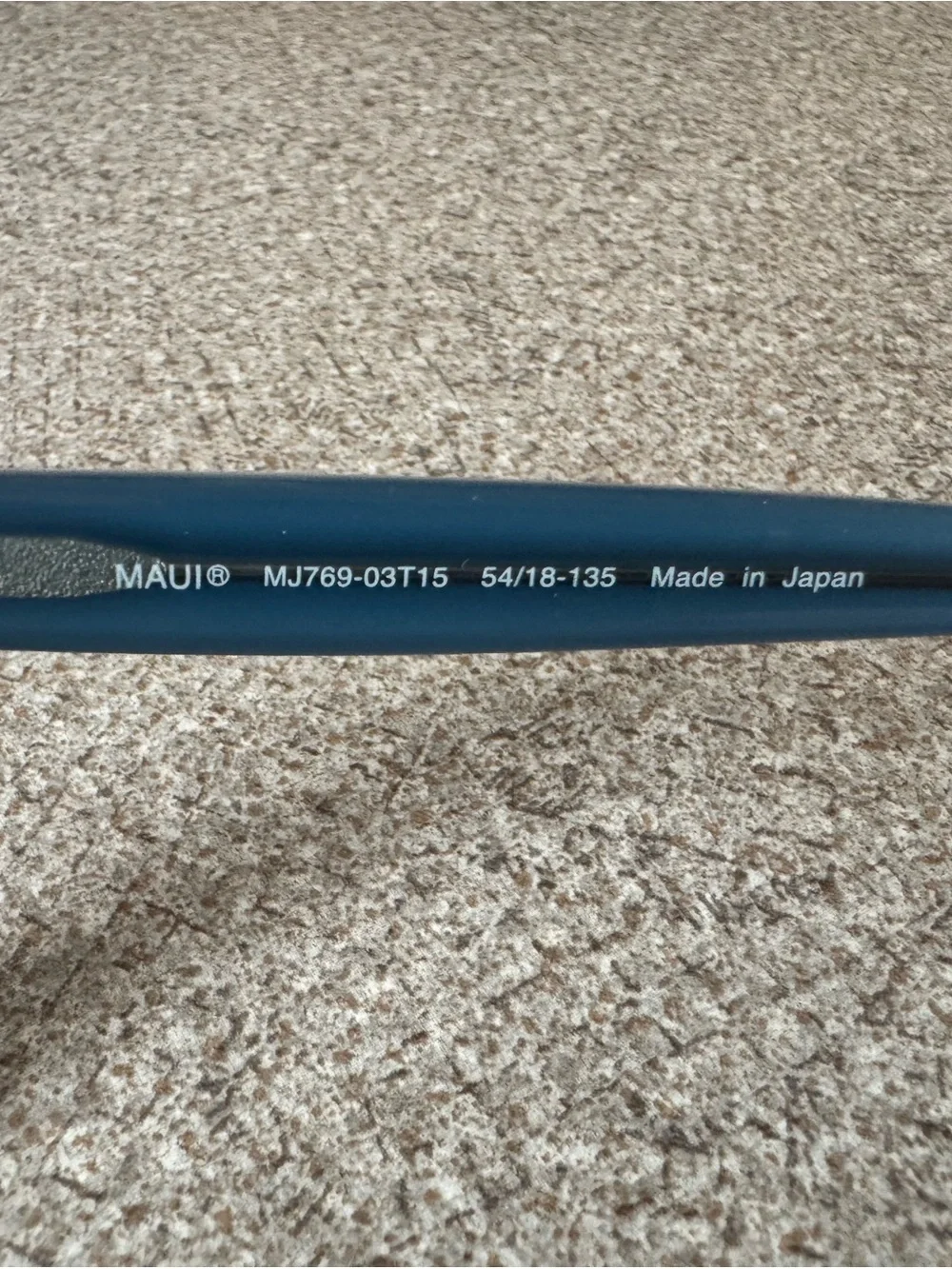 Maui Jim Sunglasses Temple Arm in Deep Teal Blue